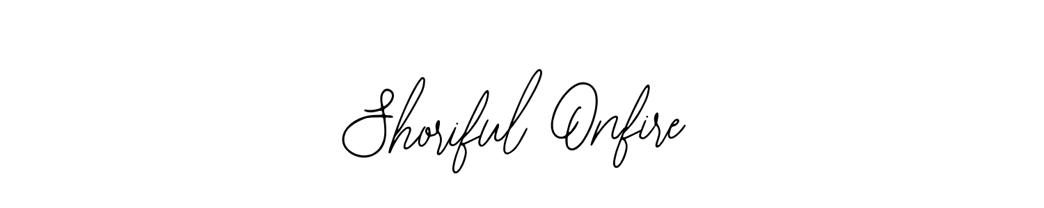 See photos of Shoriful Onfire official signature by Spectra . Check more albums & portfolios. Read reviews & check more about Bearetta-2O07w font. Shoriful Onfire signature style 12 images and pictures png