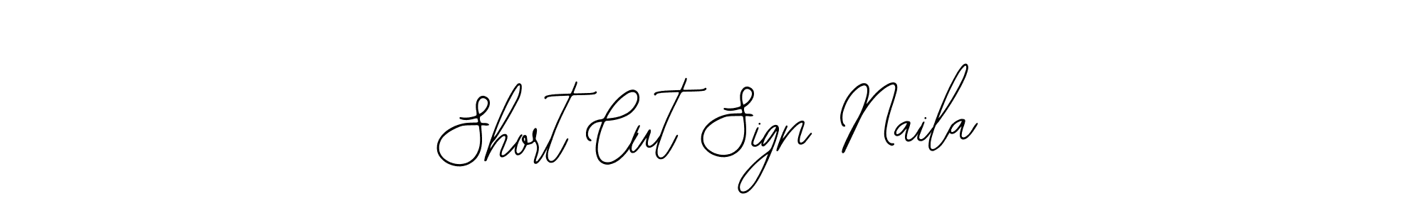 Design your own signature with our free online signature maker. With this signature software, you can create a handwritten (Bearetta-2O07w) signature for name Short Cut Sign Naila. Short Cut Sign Naila signature style 12 images and pictures png