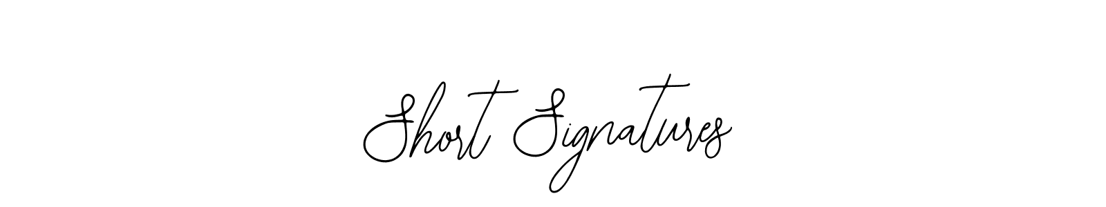 Make a beautiful signature design for name Short Signatures. With this signature (Bearetta-2O07w) style, you can create a handwritten signature for free. Short Signatures signature style 12 images and pictures png