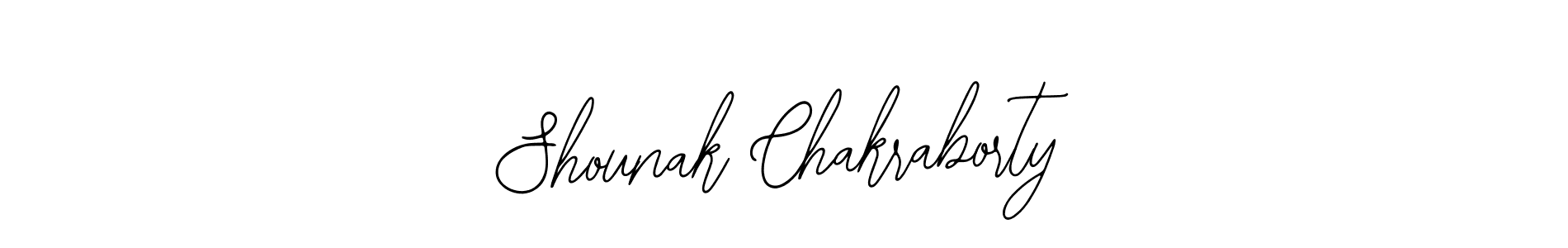 Bearetta-2O07w is a professional signature style that is perfect for those who want to add a touch of class to their signature. It is also a great choice for those who want to make their signature more unique. Get Shounak Chakraborty name to fancy signature for free. Shounak Chakraborty signature style 12 images and pictures png