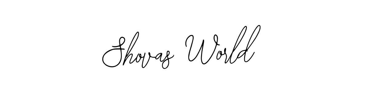 Also we have Shovas World name is the best signature style. Create professional handwritten signature collection using Bearetta-2O07w autograph style. Shovas World signature style 12 images and pictures png