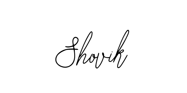 How to make Shovik signature? Bearetta-2O07w is a professional autograph style. Create handwritten signature for Shovik name. Shovik signature style 12 images and pictures png