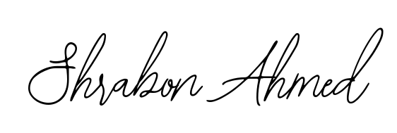 Create an unforgettable impression when signing with Shrabon Ahmed name styled in Bearetta-2O07w typography. 100% free online generator. Shrabon Ahmed signature style 12 images and pictures png
