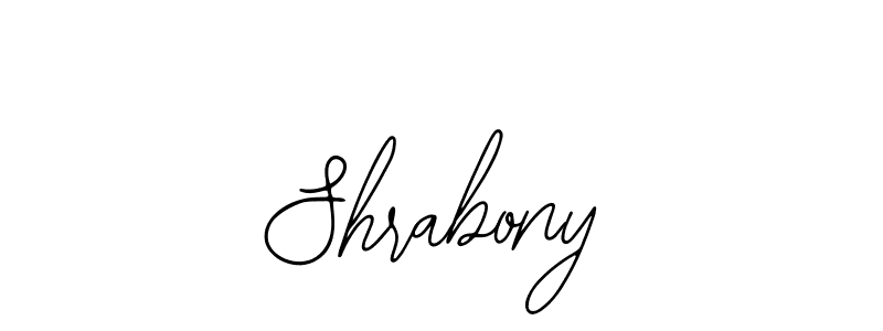 How to make Shrabony signature? Bearetta-2O07w is a professional autograph style. Create handwritten signature for Shrabony name. Shrabony signature style 12 images and pictures png