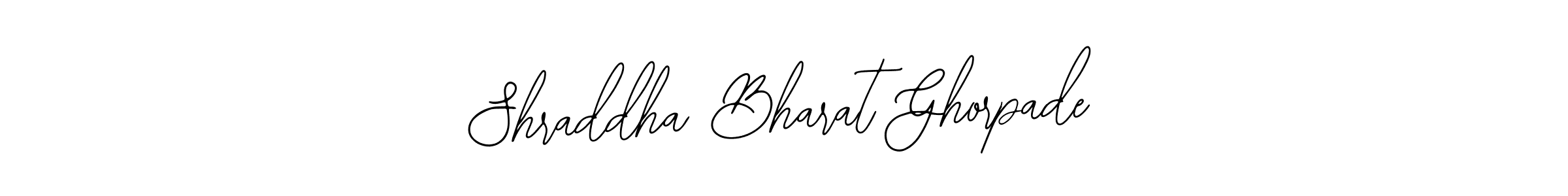 Make a beautiful signature design for name Shraddha Bharat Ghorpade. Use this online signature maker to create a handwritten signature for free. Shraddha Bharat Ghorpade signature style 12 images and pictures png