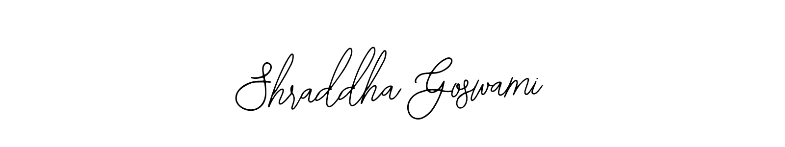 The best way (Bearetta-2O07w) to make a short signature is to pick only two or three words in your name. The name Shraddha Goswami include a total of six letters. For converting this name. Shraddha Goswami signature style 12 images and pictures png