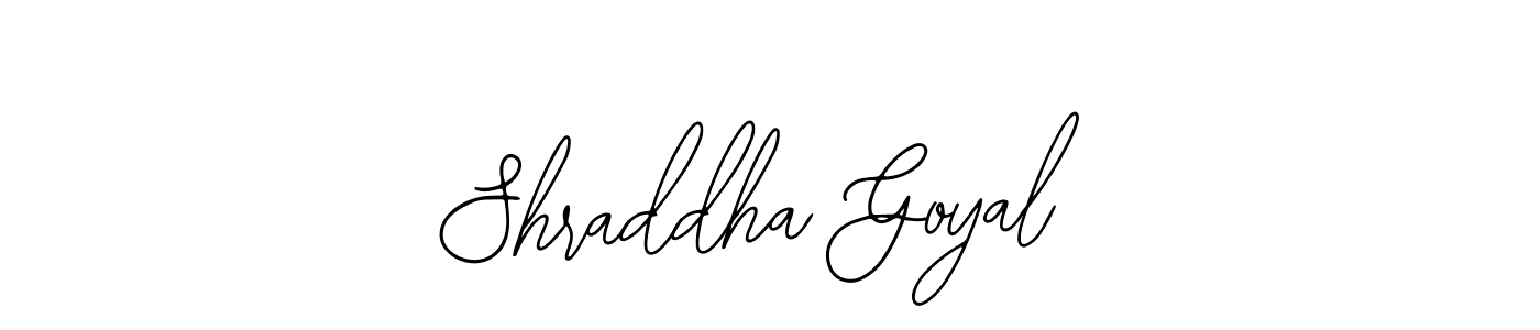 Create a beautiful signature design for name Shraddha Goyal. With this signature (Bearetta-2O07w) fonts, you can make a handwritten signature for free. Shraddha Goyal signature style 12 images and pictures png