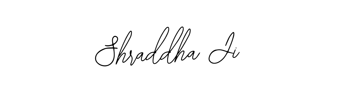 How to make Shraddha Ji name signature. Use Bearetta-2O07w style for creating short signs online. This is the latest handwritten sign. Shraddha Ji signature style 12 images and pictures png