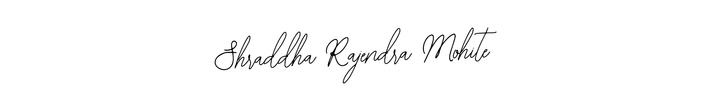 How to make Shraddha Rajendra Mohite name signature. Use Bearetta-2O07w style for creating short signs online. This is the latest handwritten sign. Shraddha Rajendra Mohite signature style 12 images and pictures png