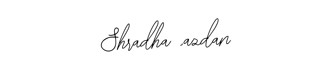 How to Draw Shradha ,azdan signature style? Bearetta-2O07w is a latest design signature styles for name Shradha ,azdan. Shradha ,azdan signature style 12 images and pictures png