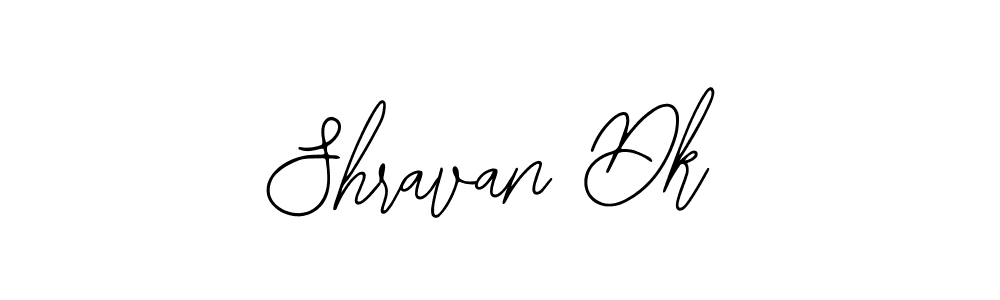 You should practise on your own different ways (Bearetta-2O07w) to write your name (Shravan Dk) in signature. don't let someone else do it for you. Shravan Dk signature style 12 images and pictures png