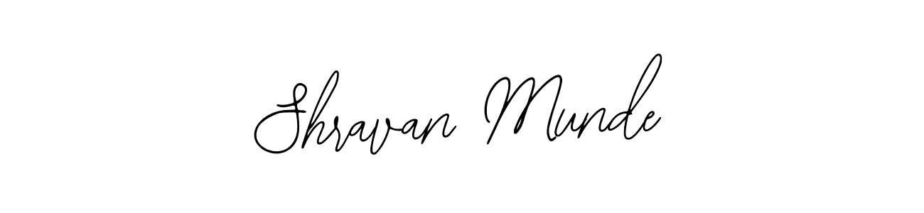 Also we have Shravan Munde name is the best signature style. Create professional handwritten signature collection using Bearetta-2O07w autograph style. Shravan Munde signature style 12 images and pictures png