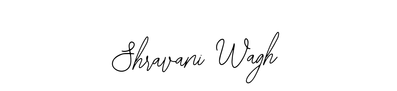 How to make Shravani Wagh name signature. Use Bearetta-2O07w style for creating short signs online. This is the latest handwritten sign. Shravani Wagh signature style 12 images and pictures png