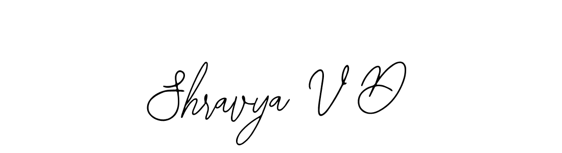 Shravya V D stylish signature style. Best Handwritten Sign (Bearetta-2O07w) for my name. Handwritten Signature Collection Ideas for my name Shravya V D. Shravya V D signature style 12 images and pictures png