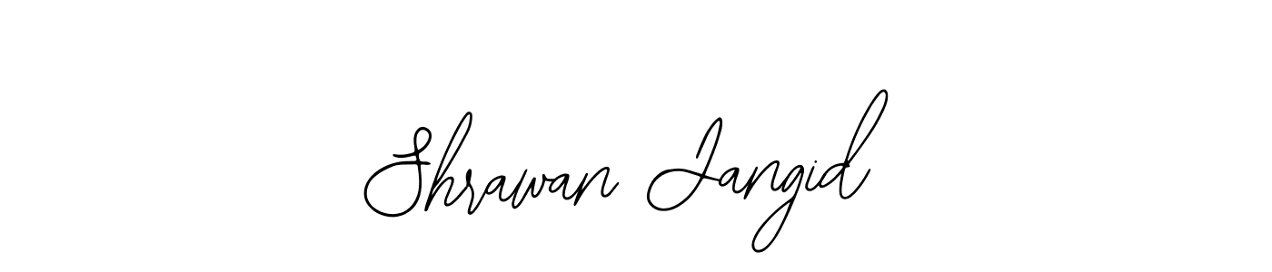 You should practise on your own different ways (Bearetta-2O07w) to write your name (Shrawan Jangid) in signature. don't let someone else do it for you. Shrawan Jangid signature style 12 images and pictures png