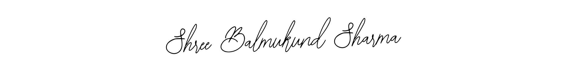 How to make Shree Balmukund Sharma name signature. Use Bearetta-2O07w style for creating short signs online. This is the latest handwritten sign. Shree Balmukund Sharma signature style 12 images and pictures png