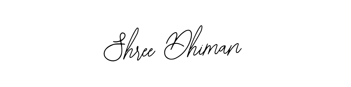 Design your own signature with our free online signature maker. With this signature software, you can create a handwritten (Bearetta-2O07w) signature for name Shree Dhiman. Shree Dhiman signature style 12 images and pictures png