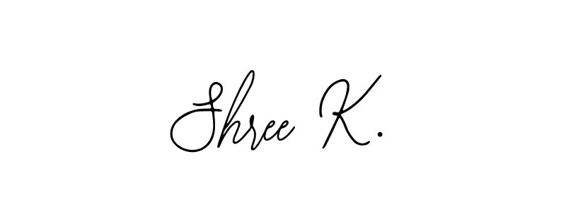 Use a signature maker to create a handwritten signature online. With this signature software, you can design (Bearetta-2O07w) your own signature for name Shree K.. Shree K. signature style 12 images and pictures png