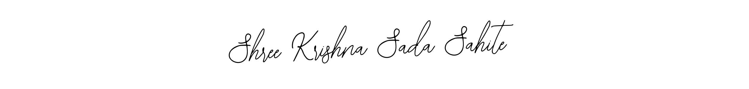 Use a signature maker to create a handwritten signature online. With this signature software, you can design (Bearetta-2O07w) your own signature for name Shree Krishna Sada Sahite. Shree Krishna Sada Sahite signature style 12 images and pictures png