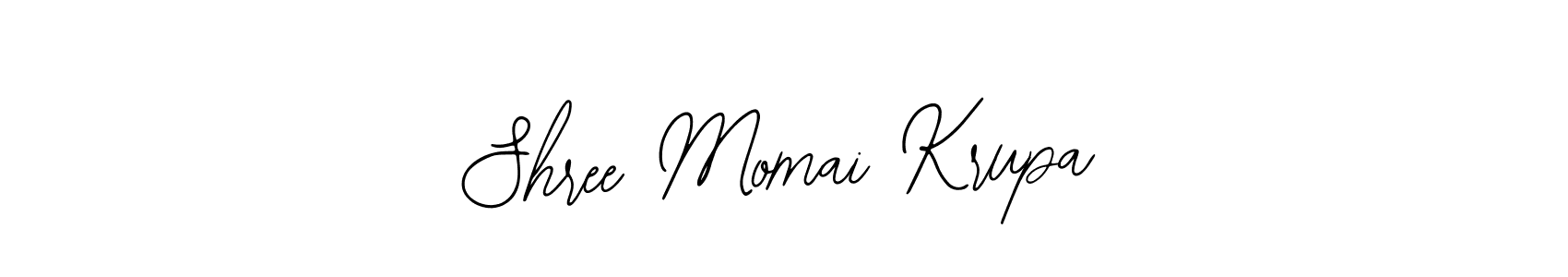 Bearetta-2O07w is a professional signature style that is perfect for those who want to add a touch of class to their signature. It is also a great choice for those who want to make their signature more unique. Get Shree Momai Krupa name to fancy signature for free. Shree Momai Krupa signature style 12 images and pictures png