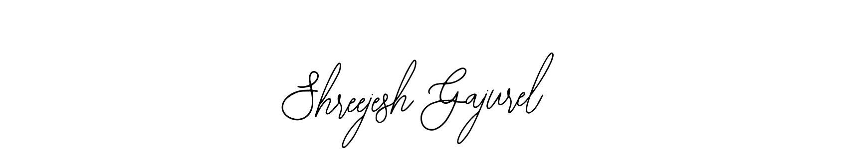 How to make Shreejesh Gajurel name signature. Use Bearetta-2O07w style for creating short signs online. This is the latest handwritten sign. Shreejesh Gajurel signature style 12 images and pictures png