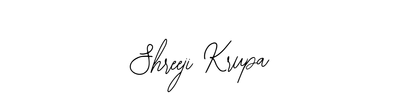You should practise on your own different ways (Bearetta-2O07w) to write your name (Shreeji Krupa) in signature. don't let someone else do it for you. Shreeji Krupa signature style 12 images and pictures png
