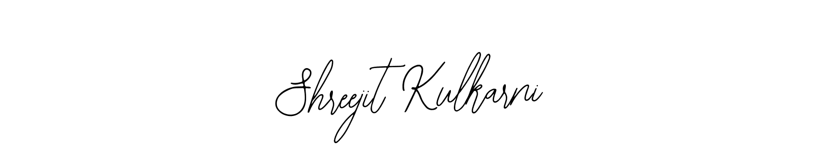How to make Shreejit Kulkarni name signature. Use Bearetta-2O07w style for creating short signs online. This is the latest handwritten sign. Shreejit Kulkarni signature style 12 images and pictures png