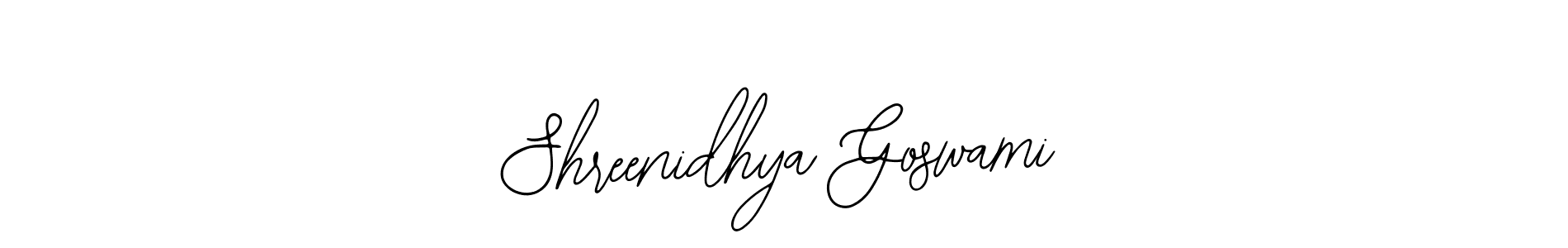 Make a beautiful signature design for name Shreenidhya Goswami. Use this online signature maker to create a handwritten signature for free. Shreenidhya Goswami signature style 12 images and pictures png