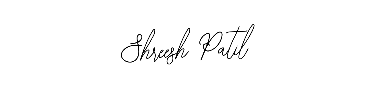 How to make Shreesh Patil name signature. Use Bearetta-2O07w style for creating short signs online. This is the latest handwritten sign. Shreesh Patil signature style 12 images and pictures png