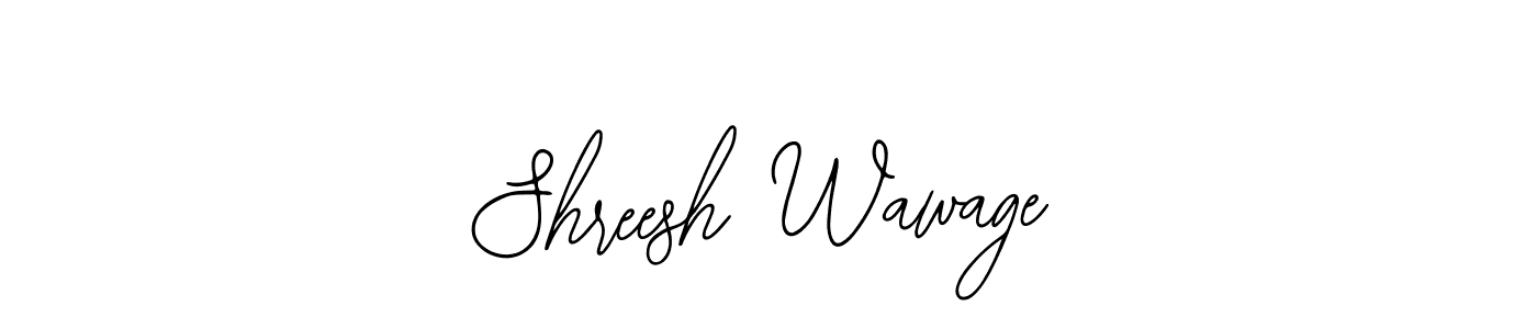 Make a beautiful signature design for name Shreesh Wawage. Use this online signature maker to create a handwritten signature for free. Shreesh Wawage signature style 12 images and pictures png