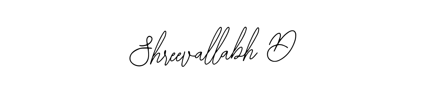 How to make Shreevallabh D signature? Bearetta-2O07w is a professional autograph style. Create handwritten signature for Shreevallabh D name. Shreevallabh D signature style 12 images and pictures png