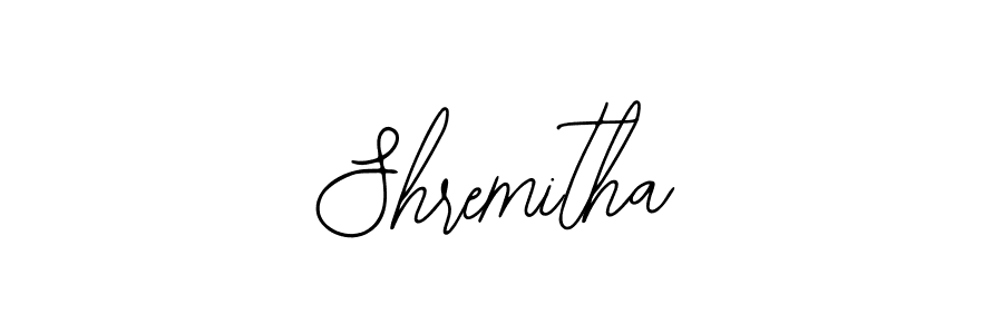 How to make Shremitha name signature. Use Bearetta-2O07w style for creating short signs online. This is the latest handwritten sign. Shremitha signature style 12 images and pictures png