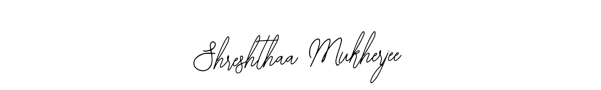 Design your own signature with our free online signature maker. With this signature software, you can create a handwritten (Bearetta-2O07w) signature for name Shreshthaa Mukherjee. Shreshthaa Mukherjee signature style 12 images and pictures png