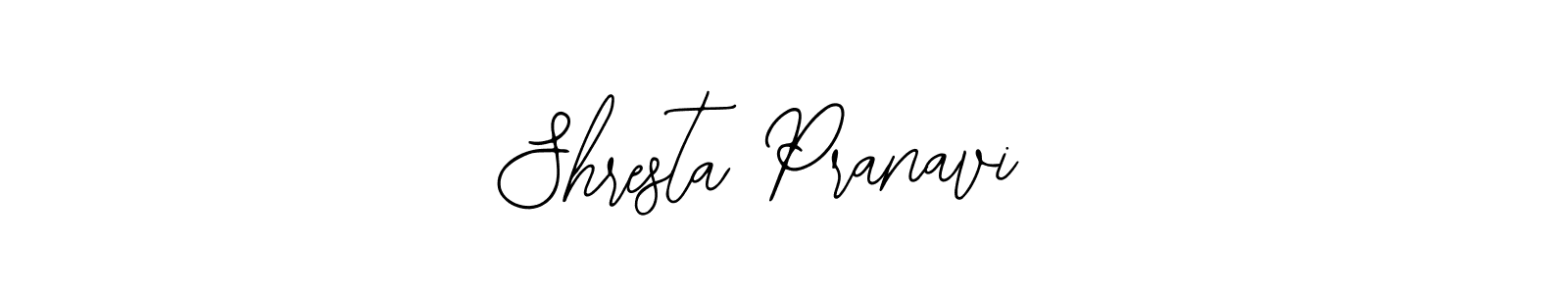 Create a beautiful signature design for name Shresta Pranavi . With this signature (Bearetta-2O07w) fonts, you can make a handwritten signature for free. Shresta Pranavi  signature style 12 images and pictures png