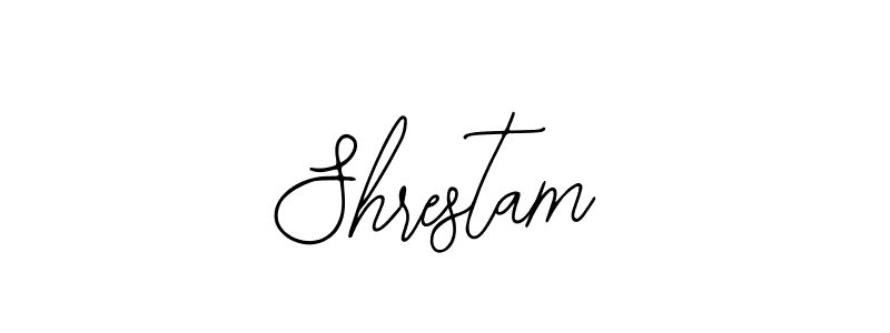 Use a signature maker to create a handwritten signature online. With this signature software, you can design (Bearetta-2O07w) your own signature for name Shrestam. Shrestam signature style 12 images and pictures png