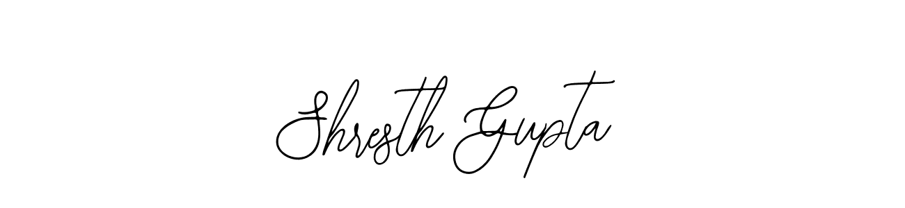 You should practise on your own different ways (Bearetta-2O07w) to write your name (Shresth Gupta) in signature. don't let someone else do it for you. Shresth Gupta signature style 12 images and pictures png