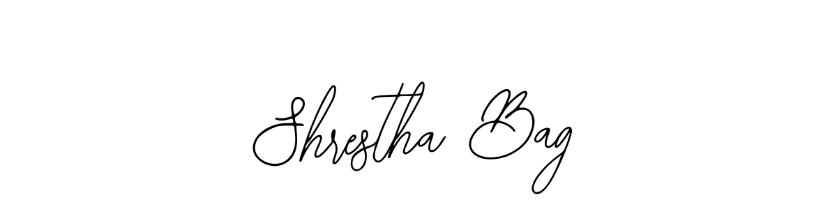 How to make Shrestha Bag name signature. Use Bearetta-2O07w style for creating short signs online. This is the latest handwritten sign. Shrestha Bag signature style 12 images and pictures png