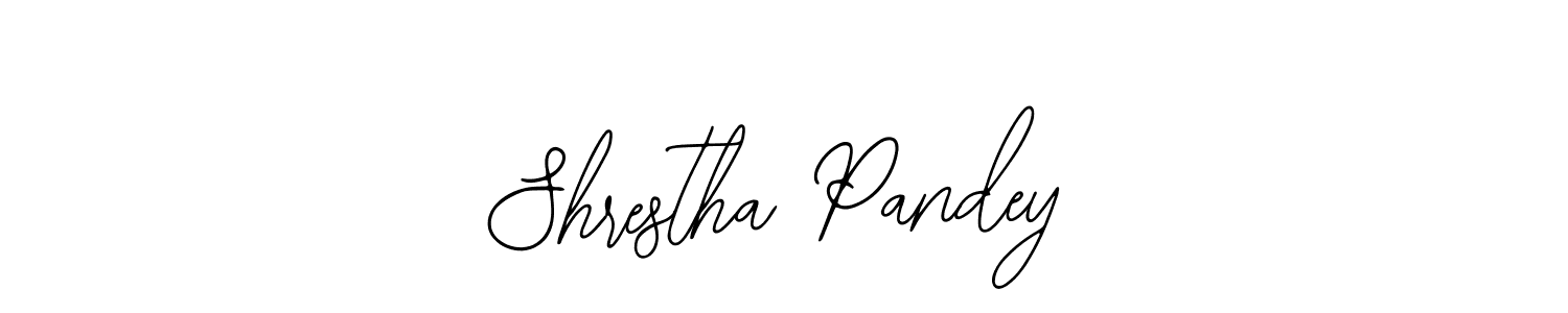 The best way (Bearetta-2O07w) to make a short signature is to pick only two or three words in your name. The name Shrestha Pandey include a total of six letters. For converting this name. Shrestha Pandey signature style 12 images and pictures png