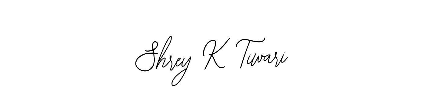 Also we have Shrey K Tiwari name is the best signature style. Create professional handwritten signature collection using Bearetta-2O07w autograph style. Shrey K Tiwari signature style 12 images and pictures png