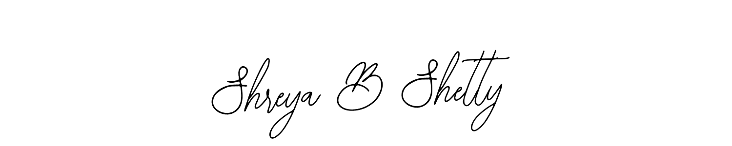 How to make Shreya B Shetty signature? Bearetta-2O07w is a professional autograph style. Create handwritten signature for Shreya B Shetty name. Shreya B Shetty signature style 12 images and pictures png