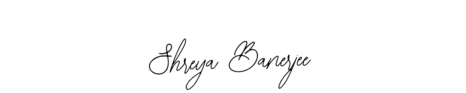 How to make Shreya Banerjee name signature. Use Bearetta-2O07w style for creating short signs online. This is the latest handwritten sign. Shreya Banerjee signature style 12 images and pictures png