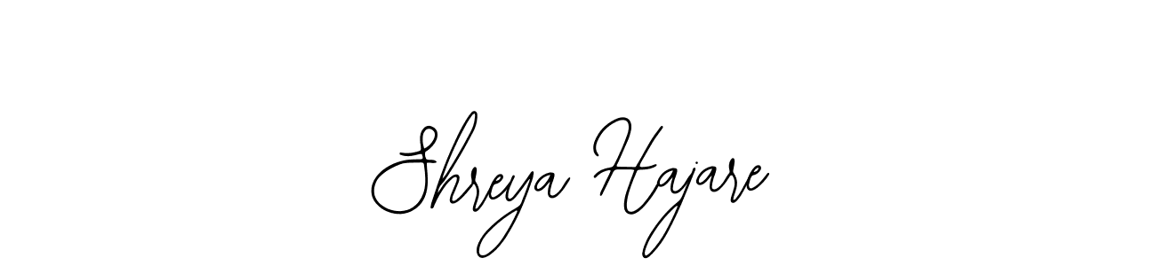 How to make Shreya Hajare name signature. Use Bearetta-2O07w style for creating short signs online. This is the latest handwritten sign. Shreya Hajare signature style 12 images and pictures png