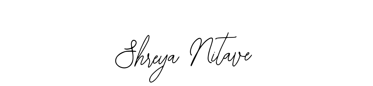 You should practise on your own different ways (Bearetta-2O07w) to write your name (Shreya Nitave) in signature. don't let someone else do it for you. Shreya Nitave signature style 12 images and pictures png