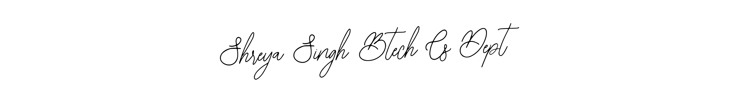 Create a beautiful signature design for name Shreya Singh Btech Cs Dept. With this signature (Bearetta-2O07w) fonts, you can make a handwritten signature for free. Shreya Singh Btech Cs Dept signature style 12 images and pictures png