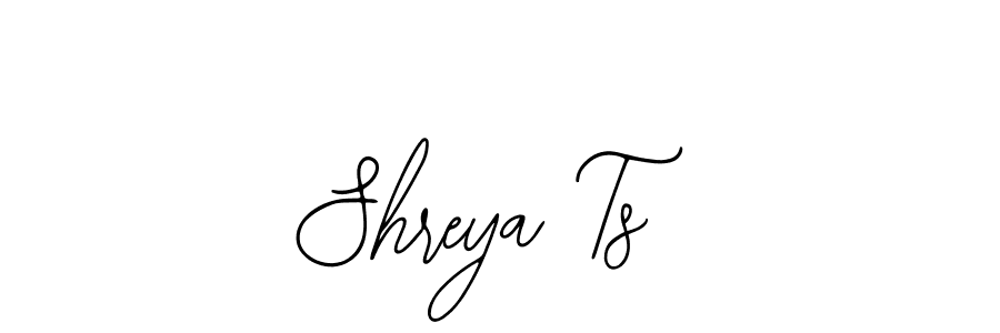 You should practise on your own different ways (Bearetta-2O07w) to write your name (Shreya Ts) in signature. don't let someone else do it for you. Shreya Ts signature style 12 images and pictures png