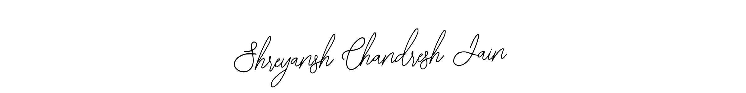 if you are searching for the best signature style for your name Shreyansh Chandresh Jain. so please give up your signature search. here we have designed multiple signature styles  using Bearetta-2O07w. Shreyansh Chandresh Jain signature style 12 images and pictures png