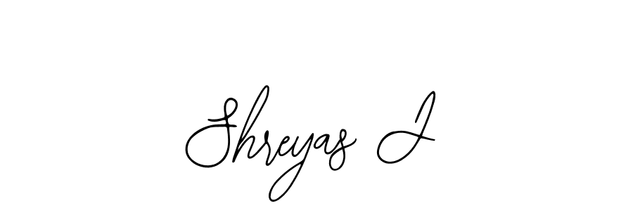 Also we have Shreyas J name is the best signature style. Create professional handwritten signature collection using Bearetta-2O07w autograph style. Shreyas J signature style 12 images and pictures png