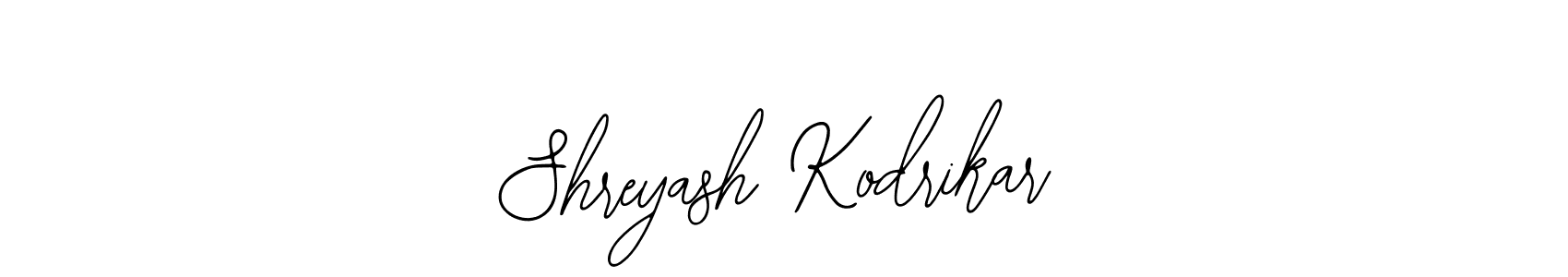 You should practise on your own different ways (Bearetta-2O07w) to write your name (Shreyash Kodrikar) in signature. don't let someone else do it for you. Shreyash Kodrikar signature style 12 images and pictures png