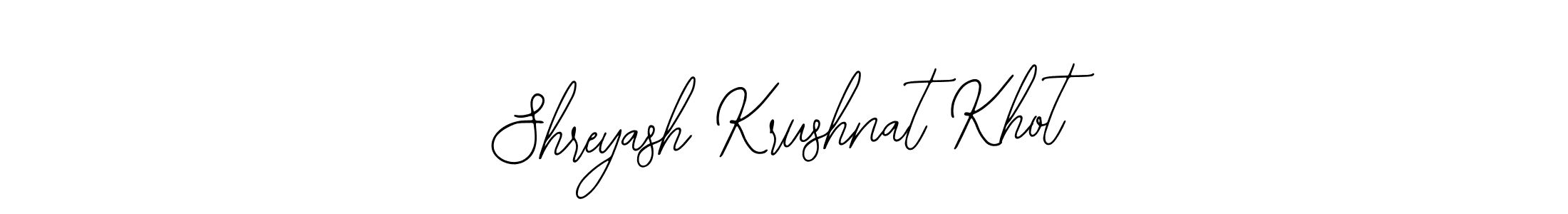 if you are searching for the best signature style for your name Shreyash Krushnat Khot. so please give up your signature search. here we have designed multiple signature styles  using Bearetta-2O07w. Shreyash Krushnat Khot signature style 12 images and pictures png