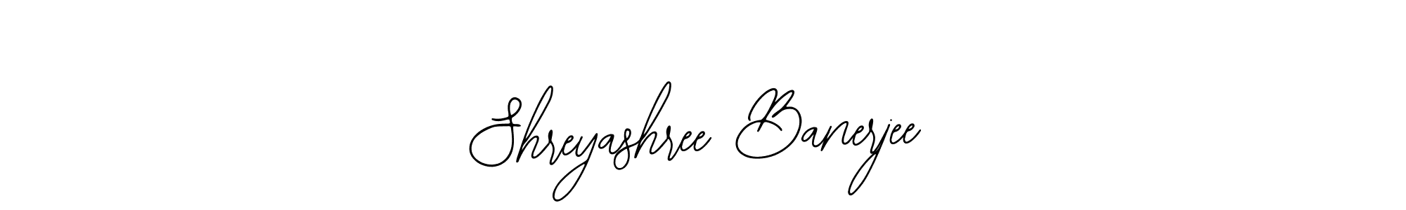 How to make Shreyashree Banerjee signature? Bearetta-2O07w is a professional autograph style. Create handwritten signature for Shreyashree Banerjee name. Shreyashree Banerjee signature style 12 images and pictures png